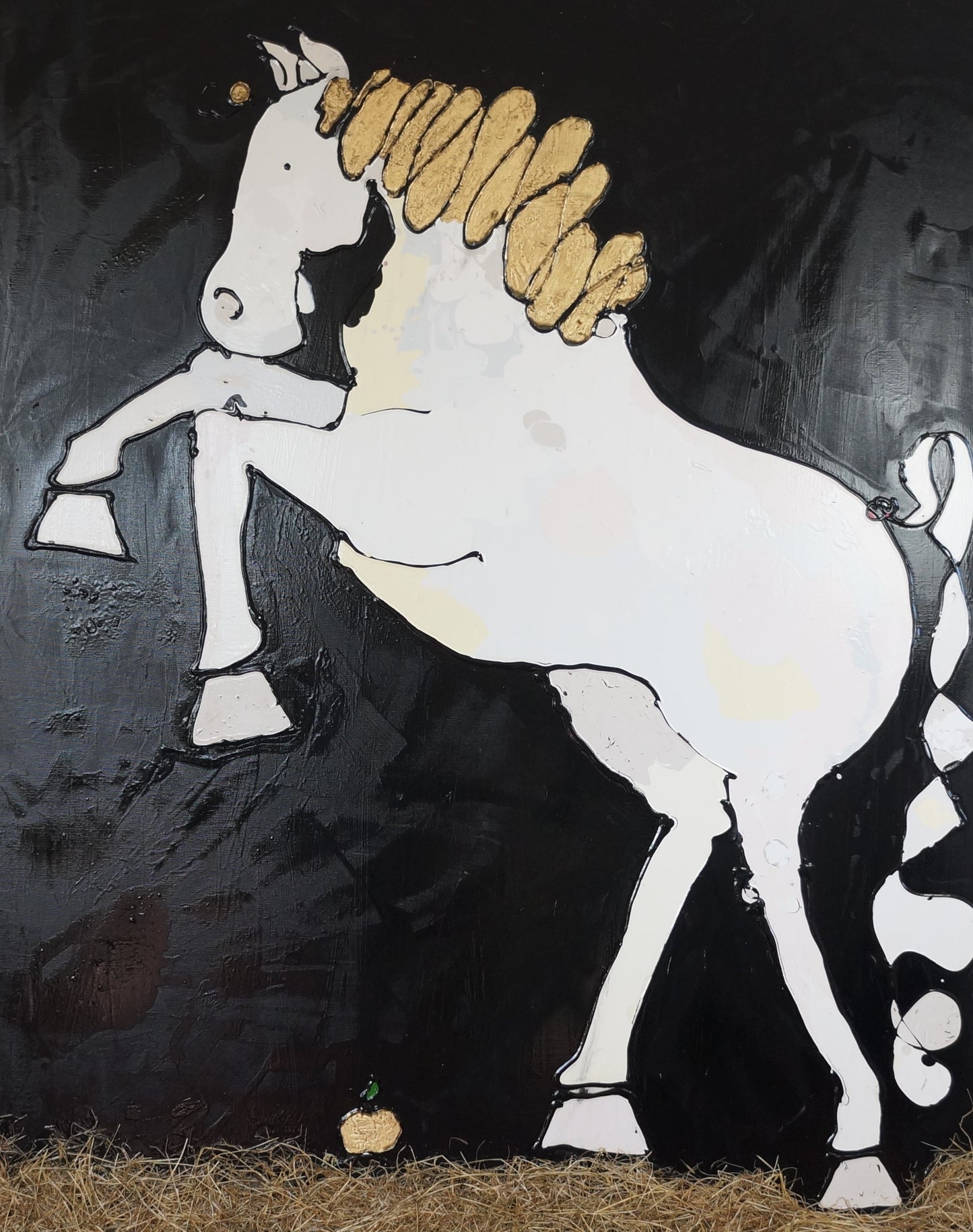 Pferd mit Goldenem Apfel