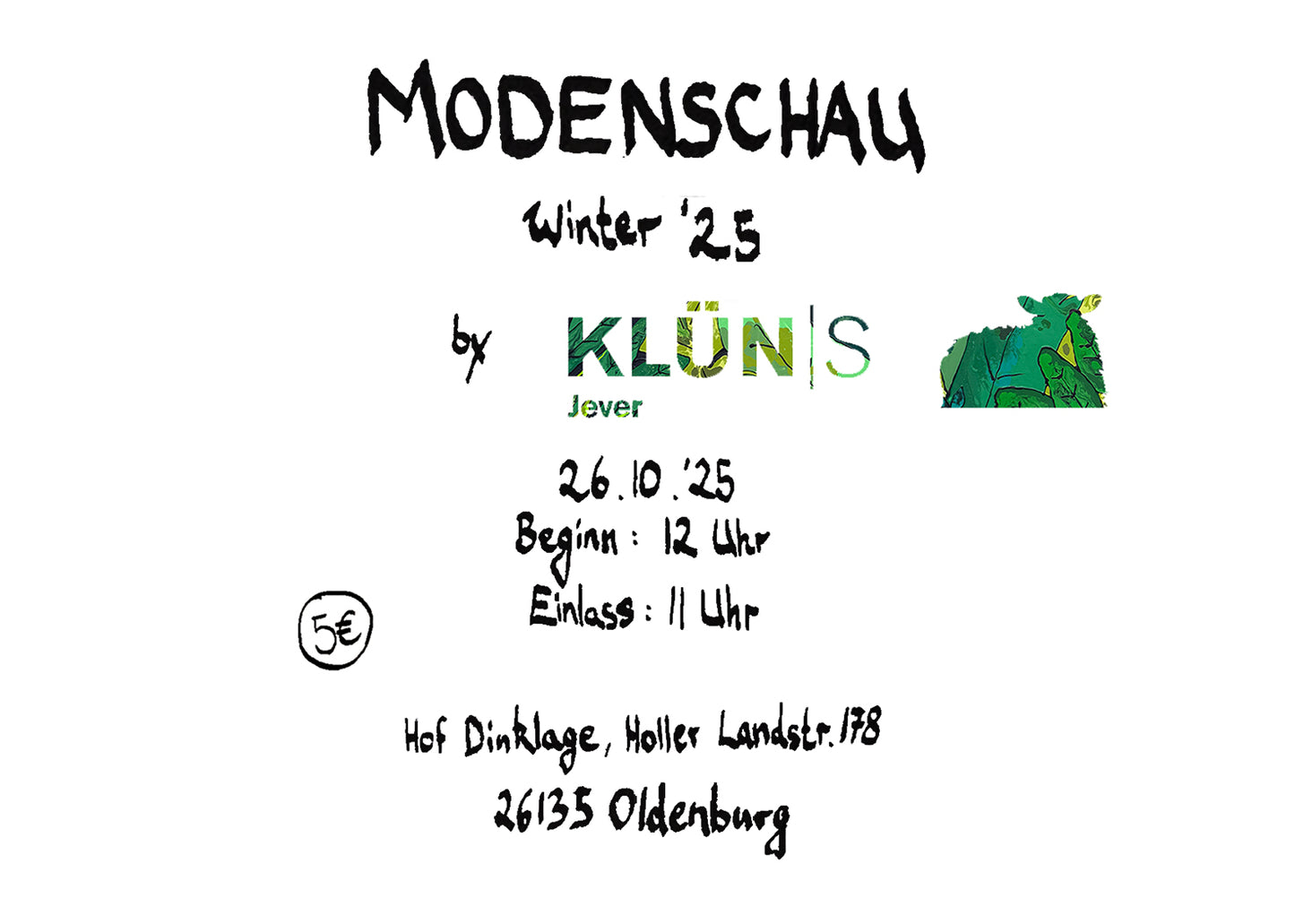 Eintrittskarte Modenschau 2025