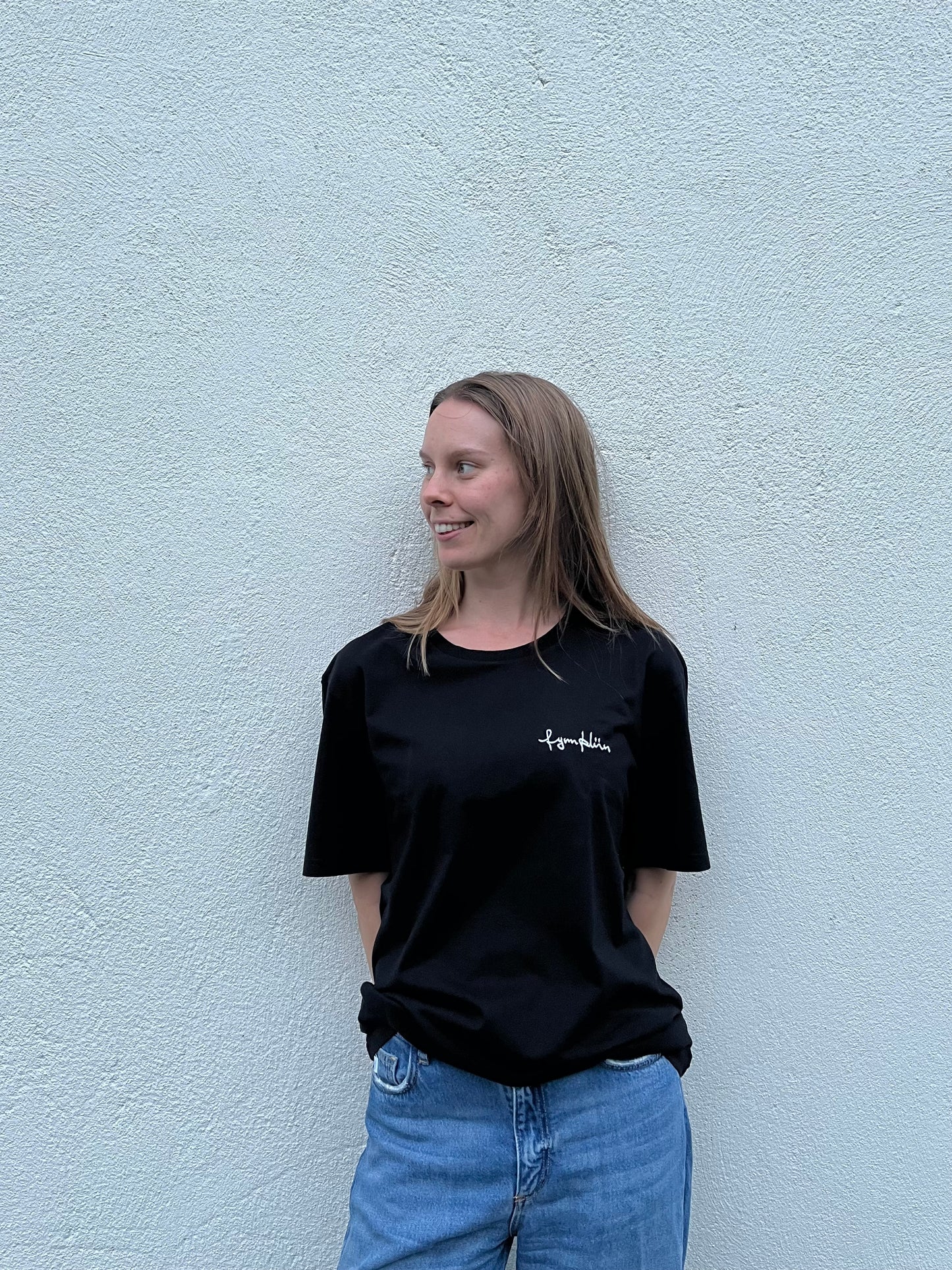 T-Shirt Sonnenblume schwarz Unisex